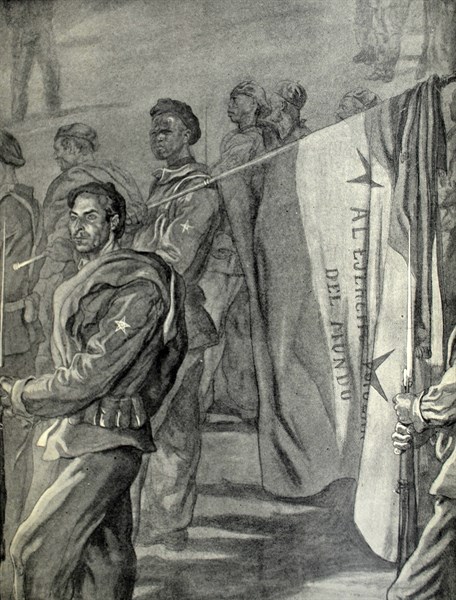 Spanish civil war: soldiers from Spanish Sahara in support of Franco