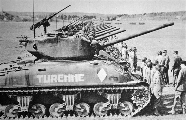 WWII: French Tanks during the liberation battles in Alsace , France