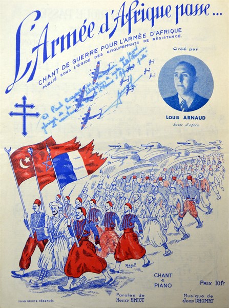 Cover of French patriotic song sheet