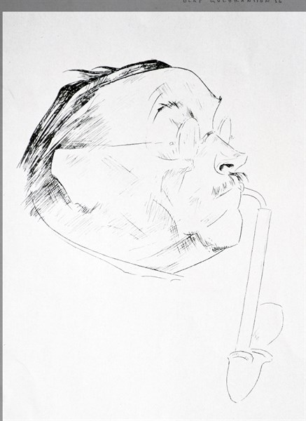 Portrait of Ludwig Thoma by Olaf Leonhard Gulbransson