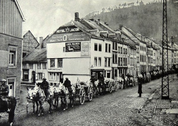 British soldiers in Germany during WWI.