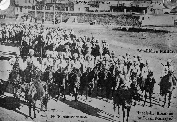 Russian cavalry troops