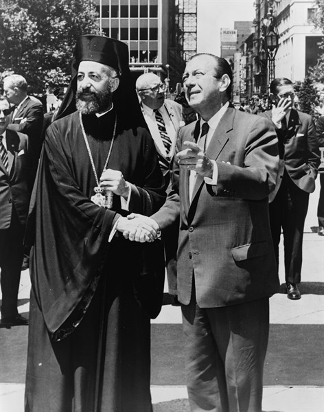 Mayor Wagner and Archbishop Makarios
