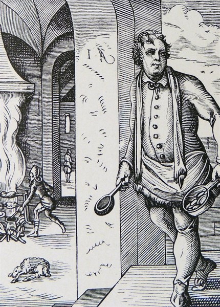 Woodcut of a Cook