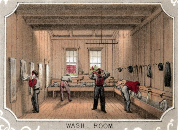 Patients bathroom in the Citizens Volunteer Hospital