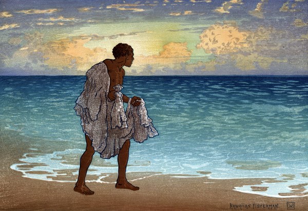 Hawaiian fisherman