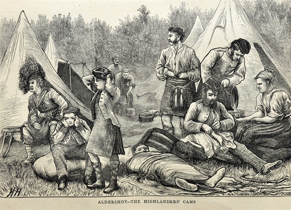 Aldershot - The Highlanders' Camp
