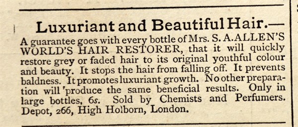 Advert for Hair Treatments