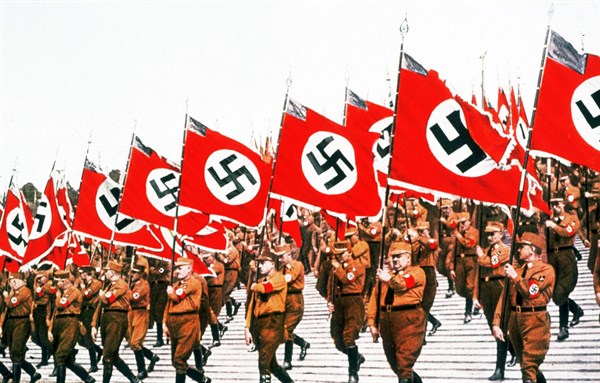 The entry of the colours at the German National Socialist Party Day