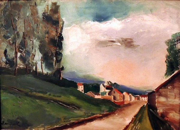 The Road with Poplars.