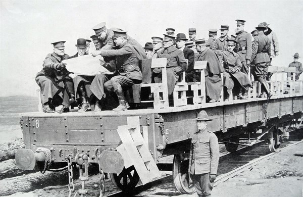 US General pershing with Secretary of war Newton Baker