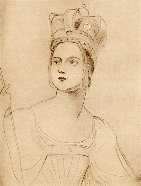 Sketch by George Hayter for the coronation of Queen Victoria