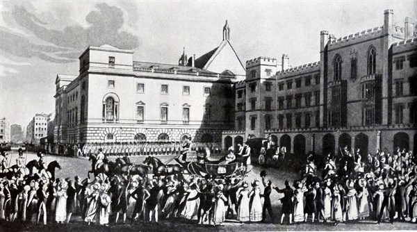 The House of Lords in the old parliament building