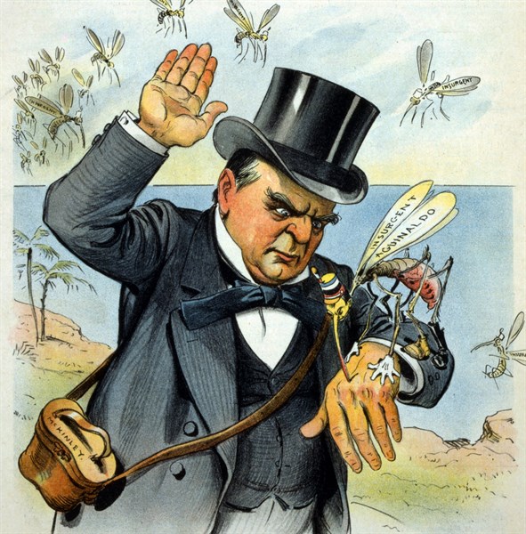 McKinley swatting the 'Insurgent Aguinaldo'