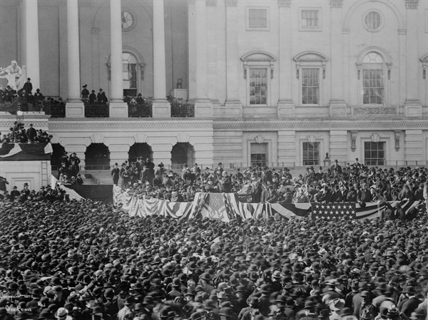 President McKinley making his inaugural address