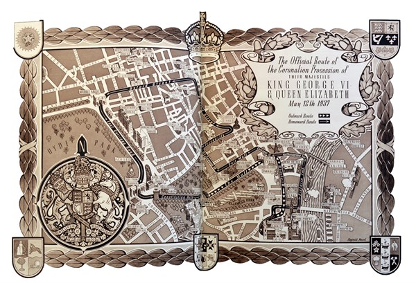 'The Official Route' of the coronation procession
