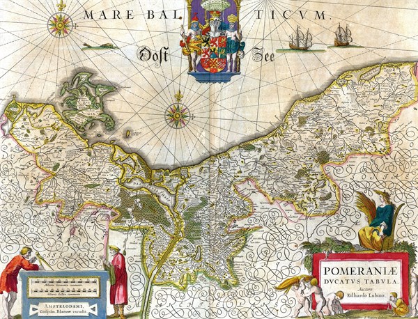 Map of the historical Duchy of Pomerania