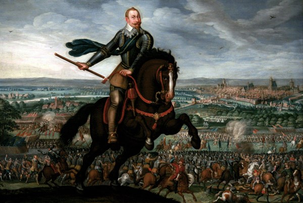 Painting of Gustav II Adolf of Sweden.