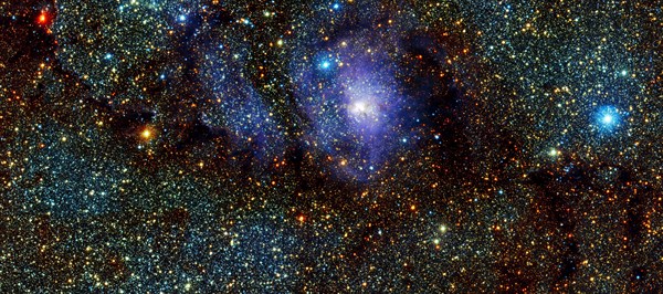 Infrared view of the Lagoon Nebula