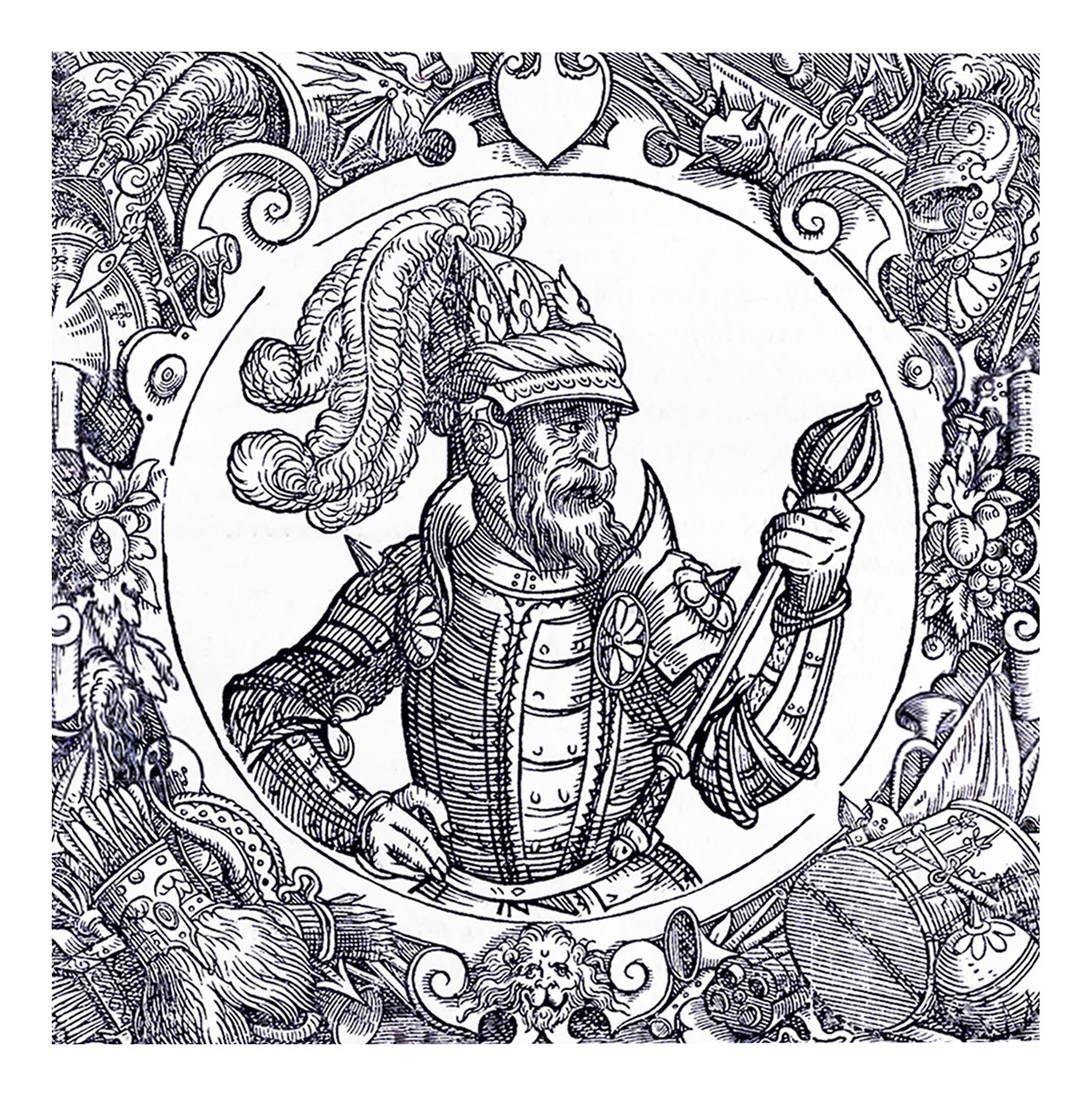 Engraving of Leszek II of Poland