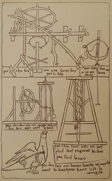 Diagram of a the mechanism behind a nodding eagle.
