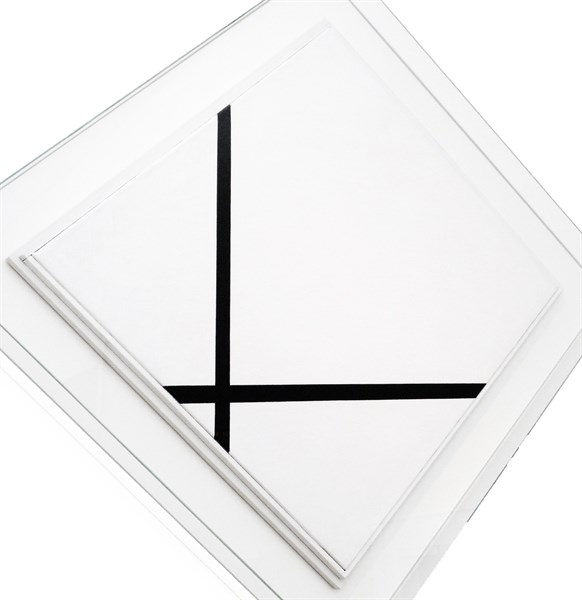 Lozenge Composition with Two Lines by Piet Mondrian