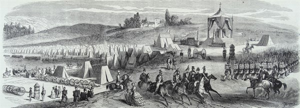 Sathonay military camp, near Lyon, france 1860