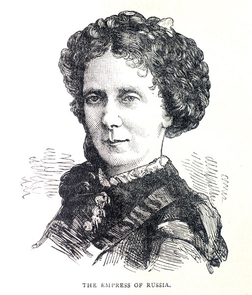 Engraving of the Empress of Russia, Maria Alexandrovna