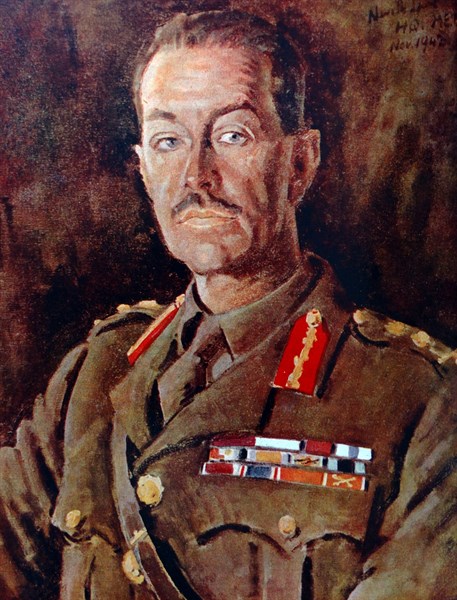 Colour portrait of Harold Alexander, 1st Earl Alexander of Tunis