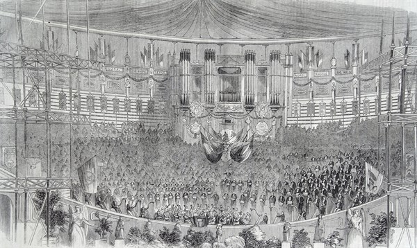 The French orpheonist festival at the Crystal Palace.
