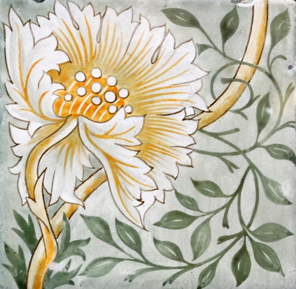 19th century english ceramic tile
