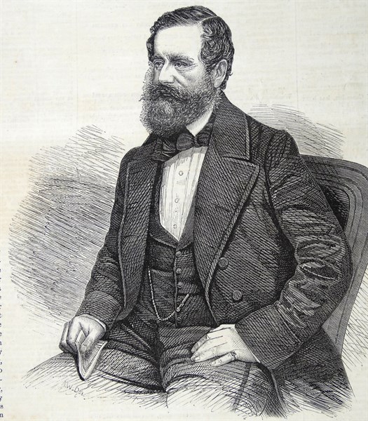 Engraving of Henry Pelham-Clinton, Duke of Newcastle