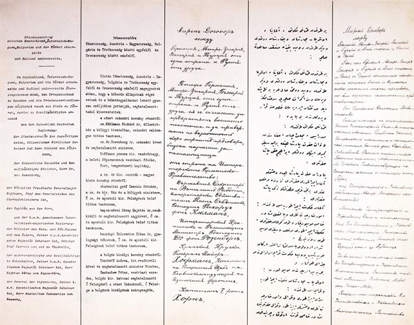 Copy of the Brest-Litovsk Peace Treaty 1918