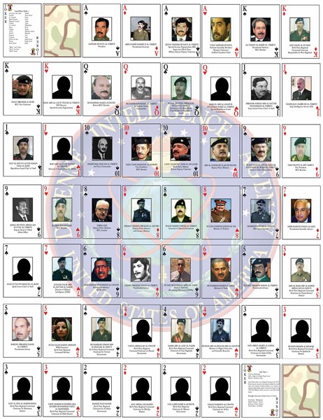 US Government most wanted Iraqi regime personalities