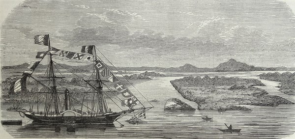 French steam ship le flambart