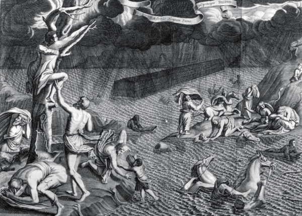 The great flood from Arca Noe,