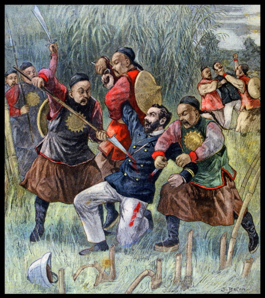 Two French officers murdered by Chinese Boxer Rebels during the Boxer Uprising 1899