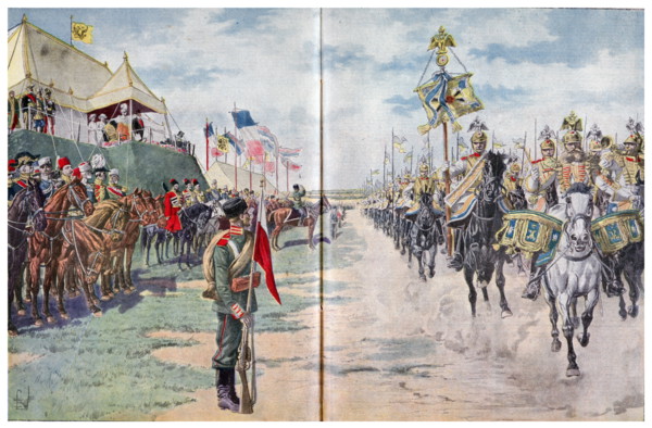 Illustration depicting Tsar Nicholas II