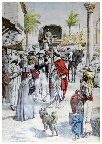 French administrative staff arriving in Algiers, 1901