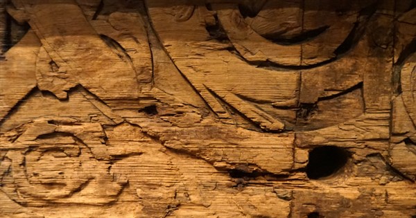 Carved panel, probably 15th century