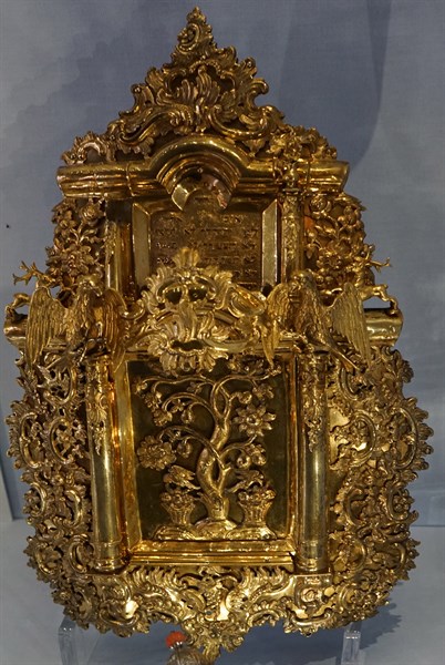 Silver gilt Torah shield and pointer