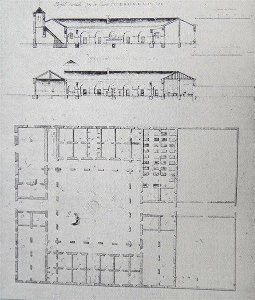 Architectural plans for the Comayagua Hospital in Honduras