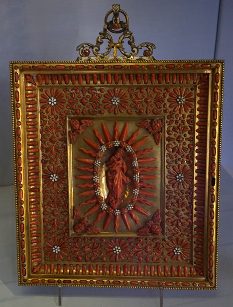 Silver gilt and leather bound plate from a private chapel in London