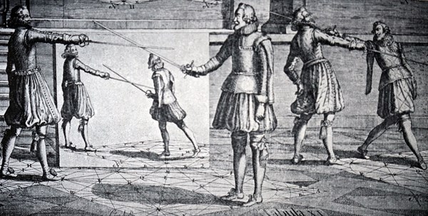 A scene at the School of Geometrical Fencing