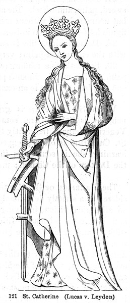 St Catherine of Alexandria by Lucas van Leyden