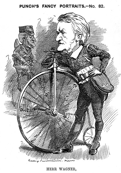 Cartoon of Wilhelm Richard Wagner