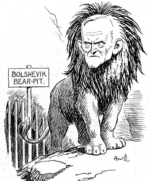 Punch cartoon from 1932, of Philip Snowden, 1st Viscount Snowden