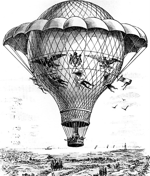 Eugène Godard's balloon 'Aigile'