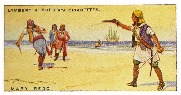Lambert & Butler, Pirates & Highwaymen, cigarette card showing: Mary Read