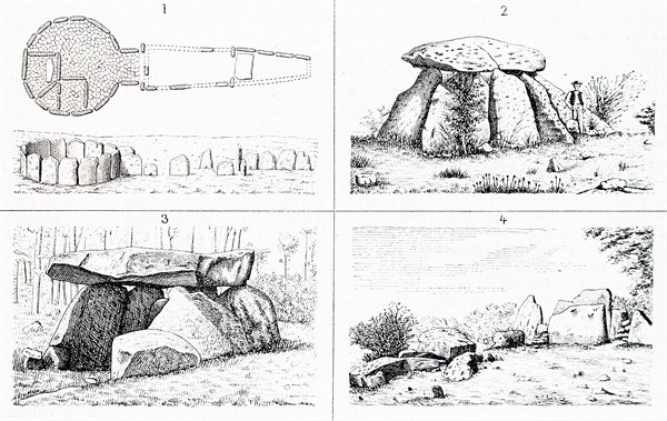 The discovery of the ancient megalithic tombs known as the 'Corte de Guadiana' in Spain